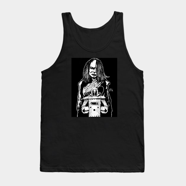 Robot v. Aztec Mummy Tank Top by GlitterGodzilla